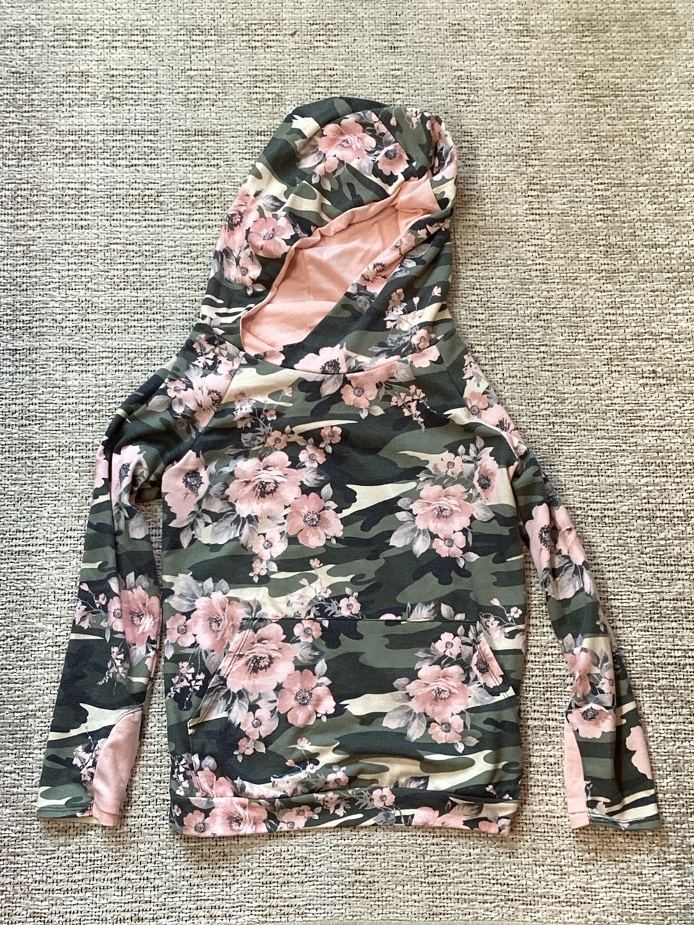 12PM by Mon Ami Pink Lined Hoodie